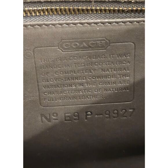 Vintage Coach Willis Bag 9927 – Dark Grey w/ Nickel Hardware - Picture 6 of 7